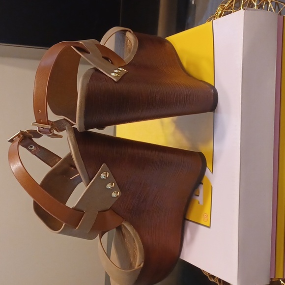 Soda-Gold Studded Strapped  Sandals Color: Stone Sizes:  7.0&  7.5, - Picture 3 of 4